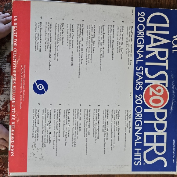 Chart Stoppers Vol. 1 Vinyl Record - Picture 2 of 2